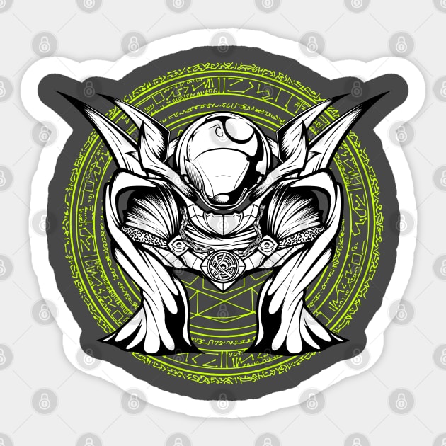 Mysterio Sorcerer Supreme - BW Sticker by AlternateRealiTEE